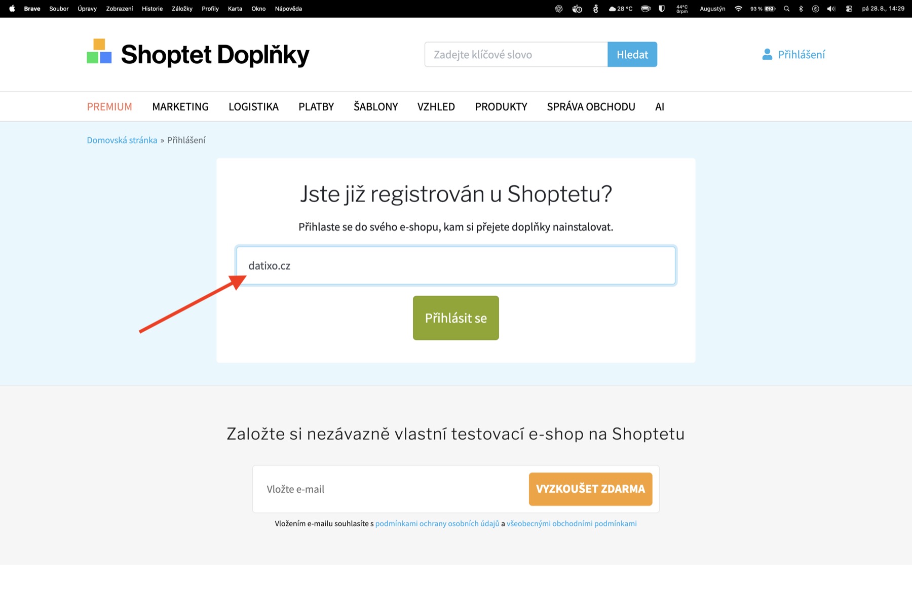 Výber e-shopu na inštaláciu doplnku